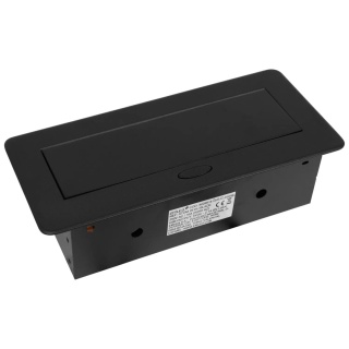 Gniazdo chowane w blat ATOM 2xUSB HDMI Czarne Emuca