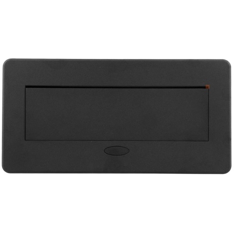 Gniazdo chowane w blat KOMBIBOX bez kabla Czarne