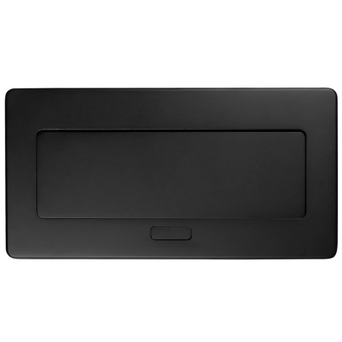 Gniazdo meblowe MULTISOFT wpuszczane w blat 2x gniazdo z uziemieniem, USB A+C RJ45 GTV czarne