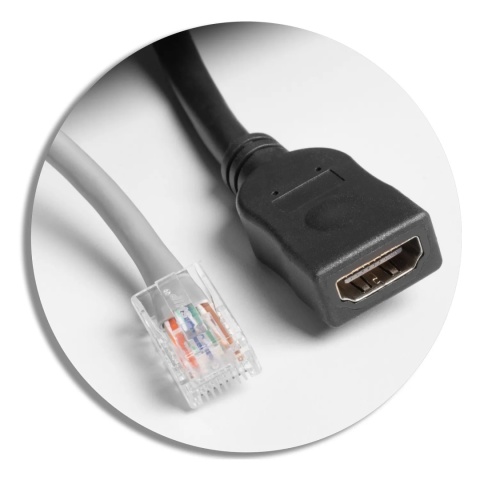 Gniazdo meblowe MULTISOFT wpuszczane w blat 2x gniazdo z uziemieniem, USB A+C RJ45 HDMI 2.0 GTV czarne