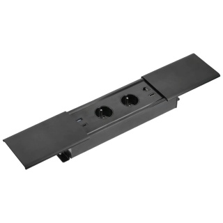 Gniazdo meblowe PRESTINO wpuszczane w blat GTV czarne