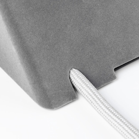 Gniazdo meblowe Sofito z mocowaniem USB A+C, kabel 1,5m - szary flok