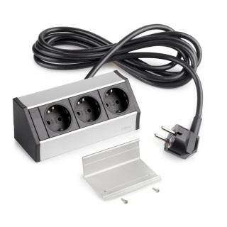 Gniazdo meblowe biurkowe Kątowe 3x gniazdo V Dock Emuca