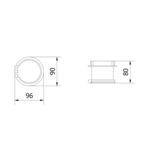 Gniazdo wpuszczane chowane w blat CHARGER PLUS Czarne GTV
