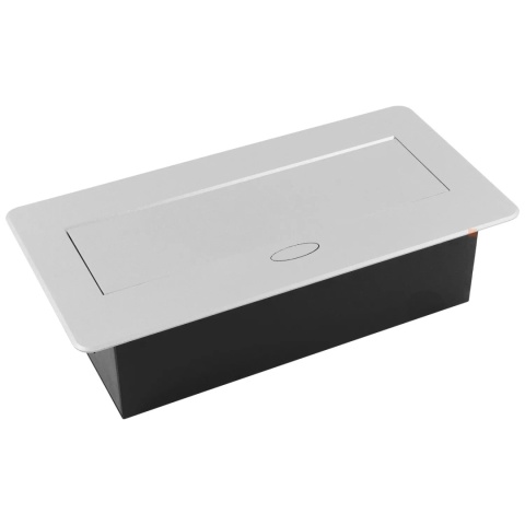 Gniazdo wpuszczane chowane w blat KOMBIBOX Aluminium z USB