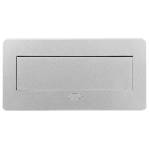 Gniazdo wpuszczane chowane w blat KOMBIBOX Aluminium z USB