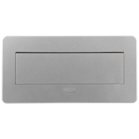 Gniazdo wpuszczane chowane w blat KOMBIBOX Aluminium