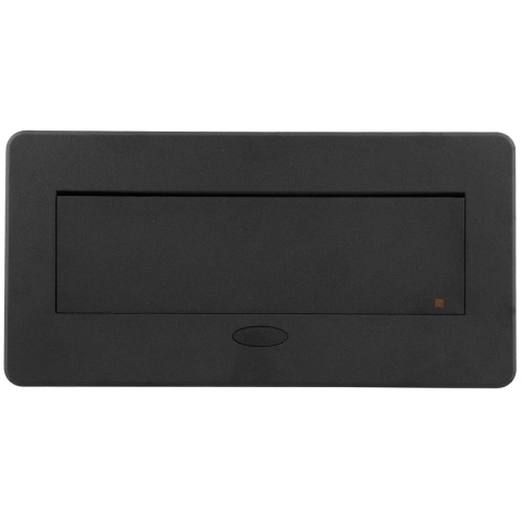 Gniazdo wpuszczane chowane w blat KOMBIBOX Czarne z USB
