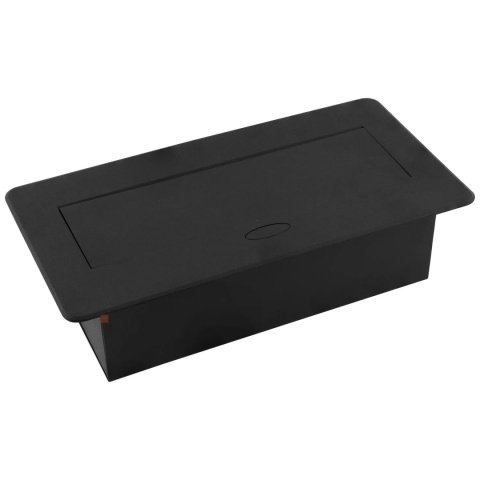 Gniazdo wpuszczane chowane w blat KOMBIBOX Czarne