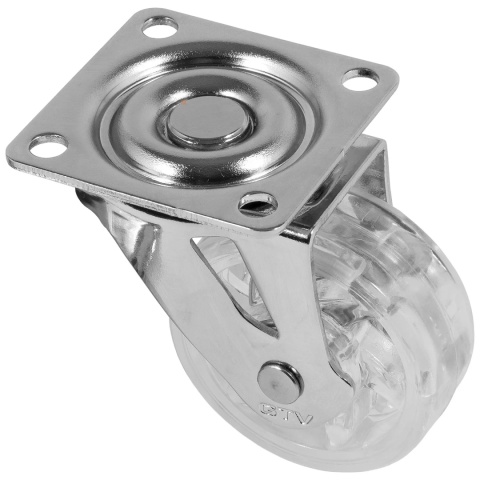 Kółko meblowe SHIFT 50mm Przezroczyste GTV