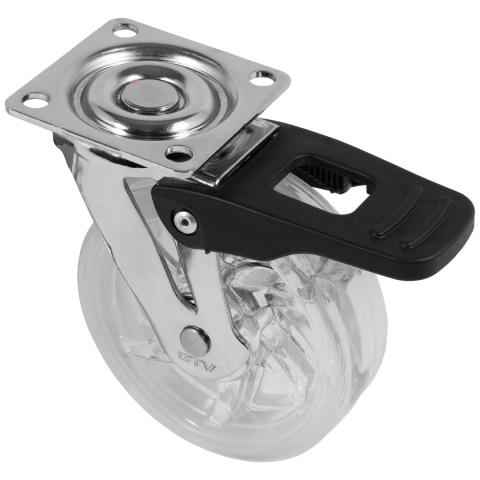 Kółko meblowe SHIFT 75mm Przezroczyste GTV