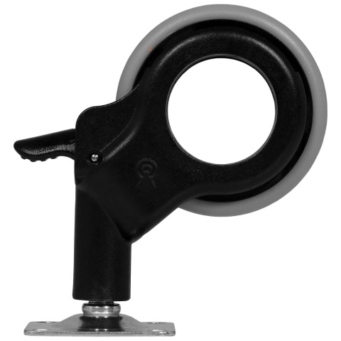 Kółko meblowe obrotowe HOLE 2 60mm szare zestaw Emuca