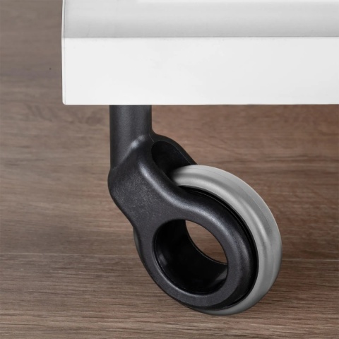 Kółko meblowe obrotowe HOLE 2 60mm szare zestaw Emuca