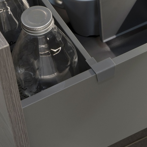 Organizer przegroda do szuflady 600mm Antracyt Emuca