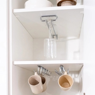 Uchwyt na kieliszki L-280mm wieszak Chrom Emuca