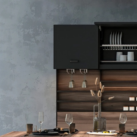 Uchwyt na kieliszki L-340mm wieszak Chrom Emuca