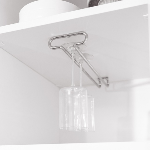 Uchwyt na kieliszki L-410mm wieszak Chrom Emuca