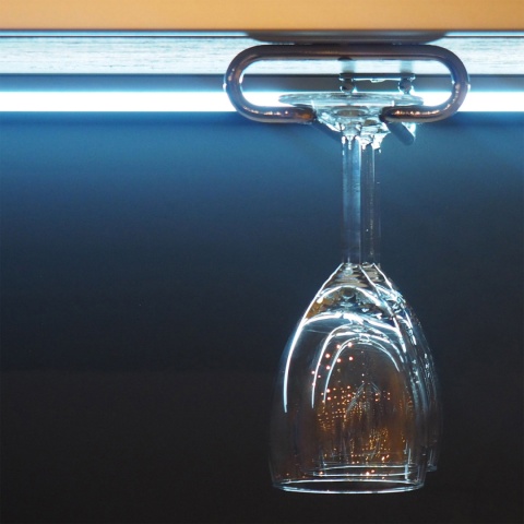 Uchwyt na kieliszki L-410mm wieszak Chrom Emuca