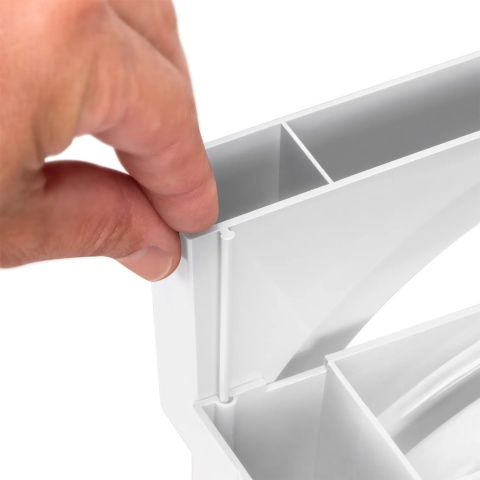 Uchwyt stojak na talerze 350x270mm Biały EMUCA