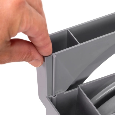 Uchwyt stojak na talerze 350x270mm Szary EMUCA