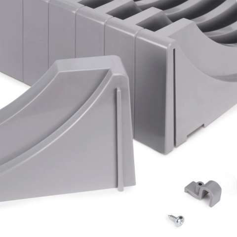 Uchwyt stojak na talerze 350x270mm Szary EMUCA