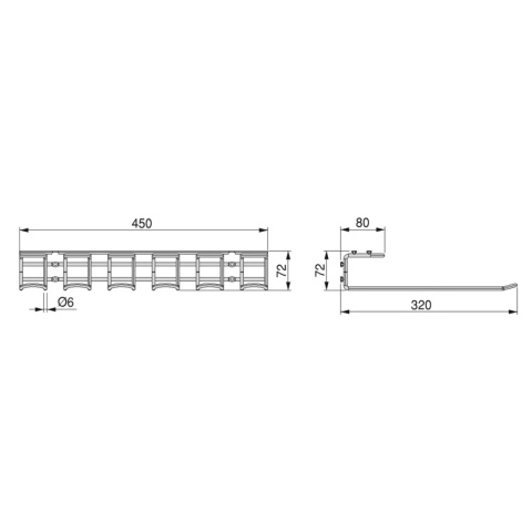 Wieszak na kieliszki 5 rzędów Supra Chrom Emuca