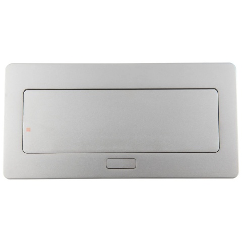 Gniazdo wpuszczane chowane w blat SOFTBOX z USB Aluminium GTV