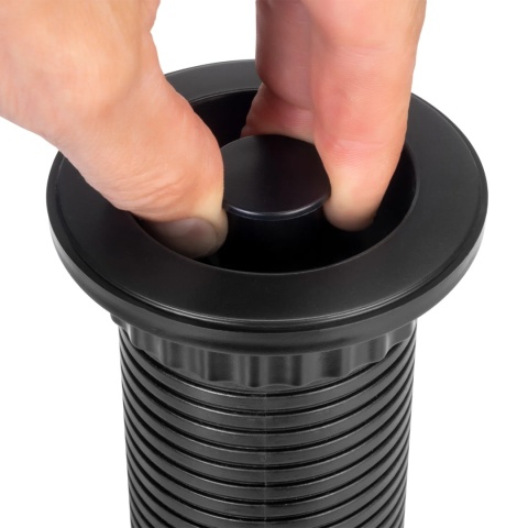 Gniazdo wpuszczane chowane w blat Vertikal USB Czarny Emuca