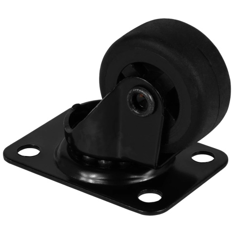 Kółko meblowe gumowe LKG fi 30mm czarne Leba