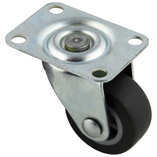 Kółko meblowe gumowe LKG fi 40mm Grafit Leba