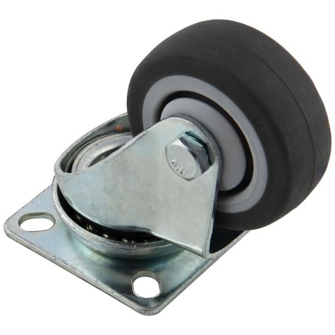 Kółko meblowe gumowe LKG fi 50mm Grafit Leba