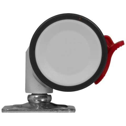 Kółko meblowe obrotowe BOWL 2 50mm szare zestaw Emuca