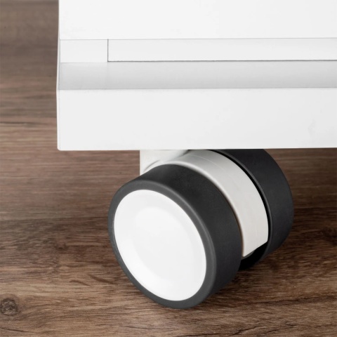 Kółko meblowe obrotowe BOWL 2 50mm szare zestaw Emuca