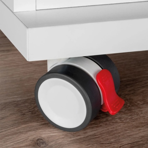 Kółko meblowe obrotowe BOWL 2 50mm szare zestaw Emuca