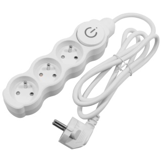 Przedłużacz listwa zasilająca 3 gniazda 5m z wyłącznikiem Bemko