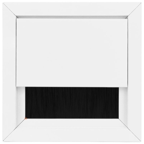 Przepust kablowy aluminiowy kwadratowy 80x80mm Biały