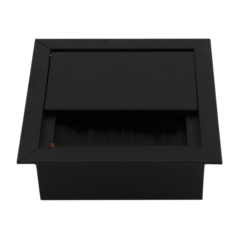 Przepust kablowy aluminiowy kwadratowy 80x80mm Czarny