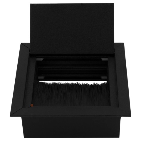 Przepust kablowy aluminiowy kwadratowy 80x80mm Czarny