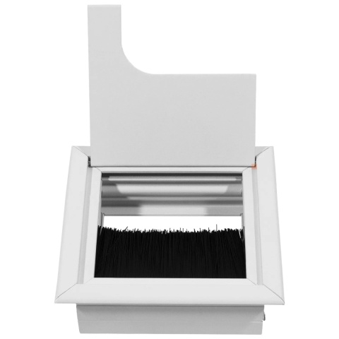 Przepust kablowy aluminiowy kwadratowy 80x80mm Merida biały