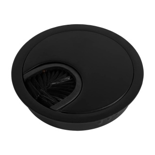 Przepust kablowy aluminiowy okrągły przelotka fi 60mm Czarny