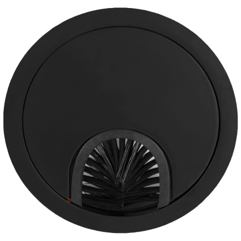 Przepust kablowy aluminiowy okrągły przelotka fi 80mm Czarny