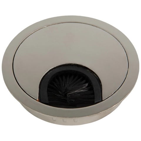 Przepust kablowy aluminiowy okrągły przelotka fi 80mm Satyna