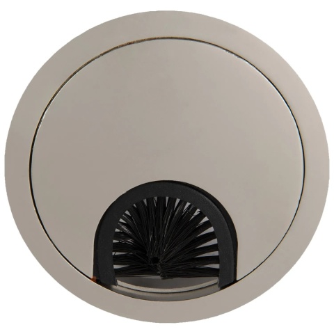 Przepust kablowy aluminiowy okrągły przelotka fi 80mm Satyna