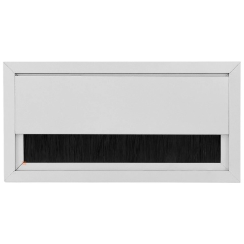 Przepust kablowy aluminiowy prostokątny 160x80mm Aluminium