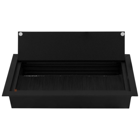 Przepust kablowy aluminiowy prostokątny 160x80mm Czarny