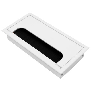 Przepust kablowy aluminiowy prostokątny 160x80mm Merida biały