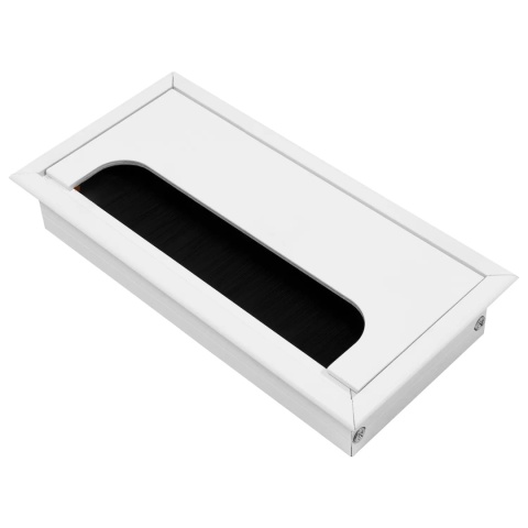 Przepust kablowy aluminiowy prostokątny 160x80mm Merida biały