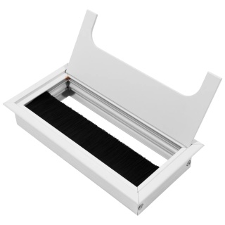 Przepust kablowy aluminiowy prostokątny 160x80mm Merida biały