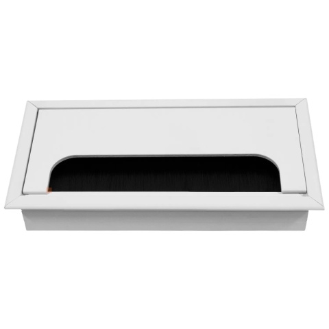 Przepust kablowy aluminiowy prostokątny 160x80mm Merida biały