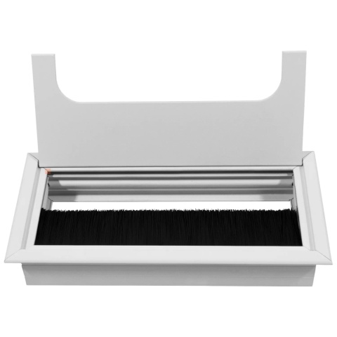 Przepust kablowy aluminiowy prostokątny 160x80mm Merida biały